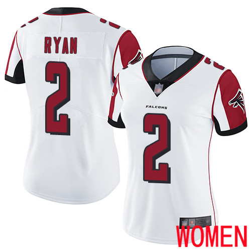 Atlanta Falcons Limited White Women Matt Ryan Road Jersey NFL Football 2 Vapor Untouchable
